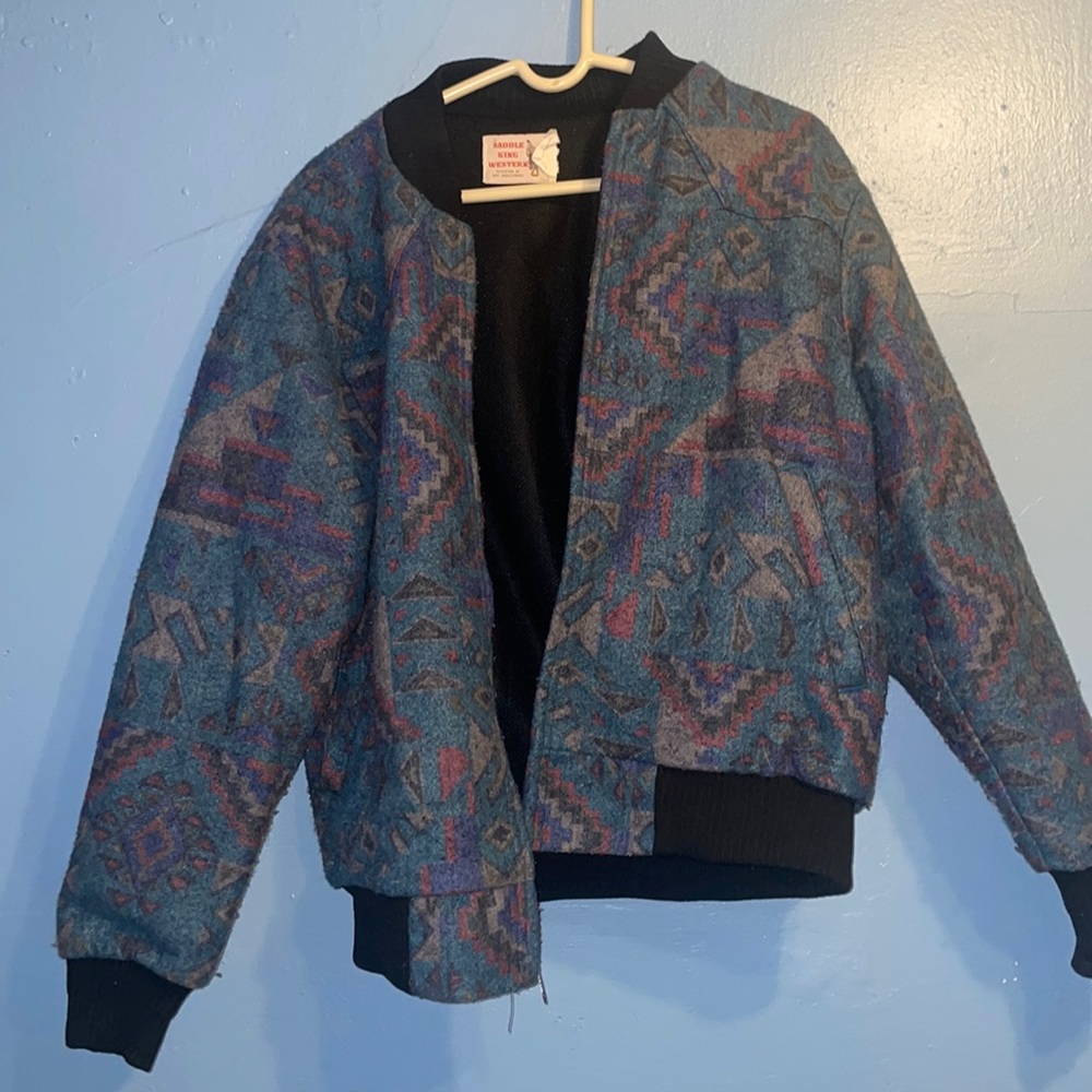 Vintage 90s Boho Bomber Jacket - A True One-of-a-Kind!